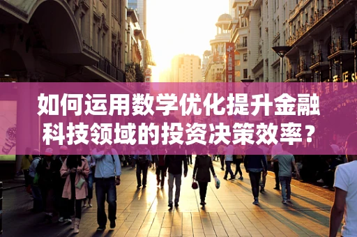 如何运用数学优化提升金融科技领域的投资决策效率？