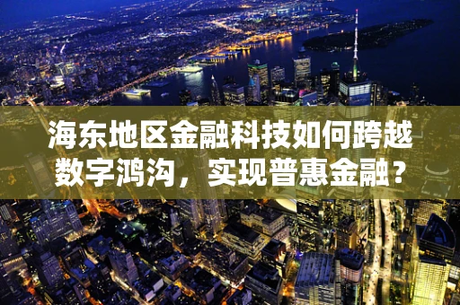 海东地区金融科技如何跨越数字鸿沟，实现普惠金融？