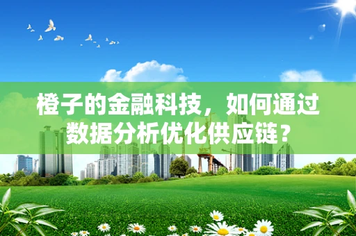 橙子的金融科技，如何通过数据分析优化供应链？