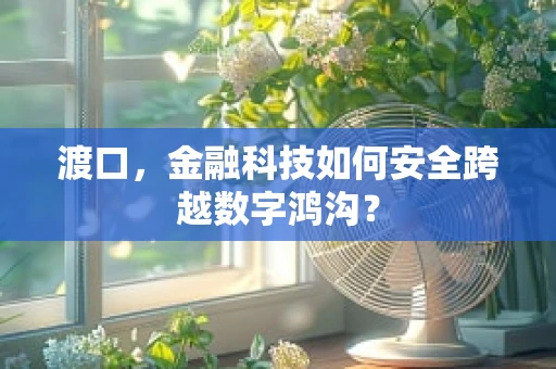 渡口，金融科技如何安全跨越数字鸿沟？