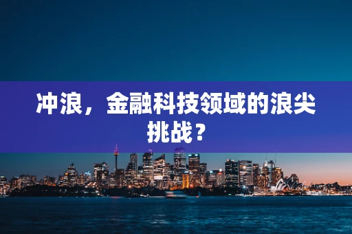 冲浪，金融科技领域的浪尖挑战？
