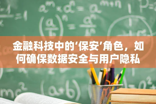 金融科技中的‘保安’角色，如何确保数据安全与用户隐私？