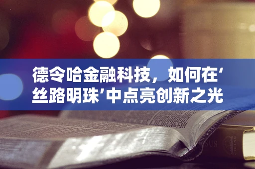 德令哈金融科技，如何在‘丝路明珠’中点亮创新之光？