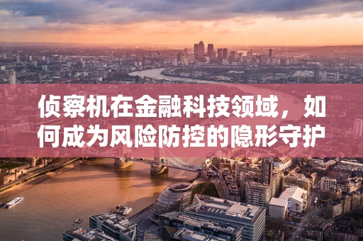 侦察机在金融科技领域，如何成为风险防控的隐形守护者？