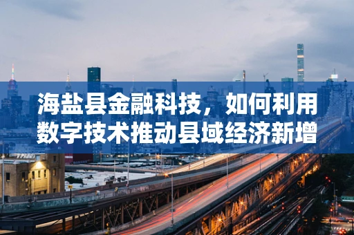 海盐县金融科技，如何利用数字技术推动县域经济新增长？
