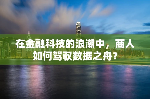 在金融科技的浪潮中，商人如何驾驭数据之舟？