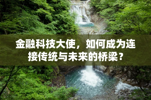 金融科技大使，如何成为连接传统与未来的桥梁？