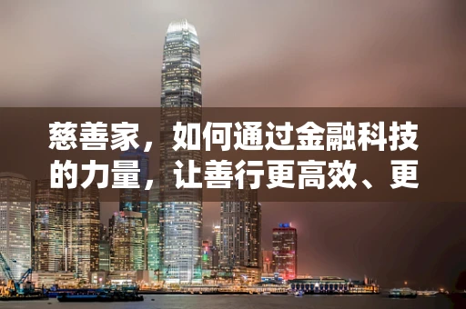 慈善家，如何通过金融科技的力量，让善行更高效、更透明？