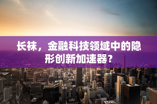 长袜，金融科技领域中的隐形创新加速器？