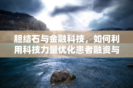 胆结石与金融科技，如何利用科技力量优化患者融资与健康管理？
