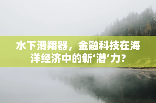 水下滑翔器，金融科技在海洋经济中的新‘潜’力？