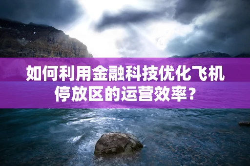 如何利用金融科技优化飞机停放区的运营效率？