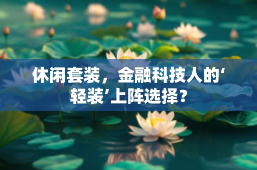 休闲套装，金融科技人的‘轻装’上阵选择？