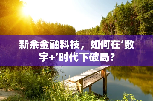 新余金融科技，如何在‘数字+’时代下破局？