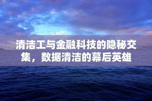 清洁工与金融科技的隐秘交集，数据清洁的幕后英雄