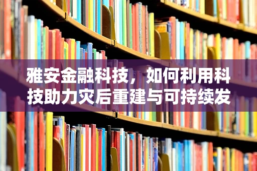 雅安金融科技，如何利用科技助力灾后重建与可持续发展？