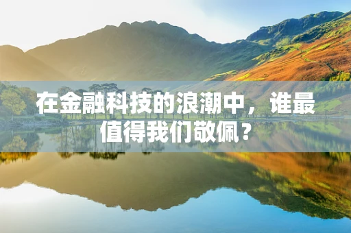 在金融科技的浪潮中，谁最值得我们敬佩？