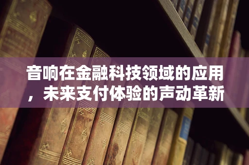 音响在金融科技领域的应用，未来支付体验的声动革新？