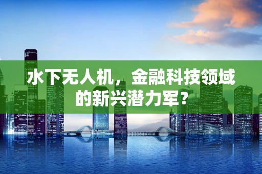 水下无人机，金融科技领域的新兴潜力军？