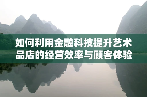 如何利用金融科技提升艺术品店的经营效率与顾客体验？