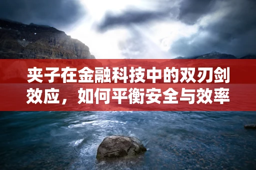 夹子在金融科技中的双刃剑效应，如何平衡安全与效率？
