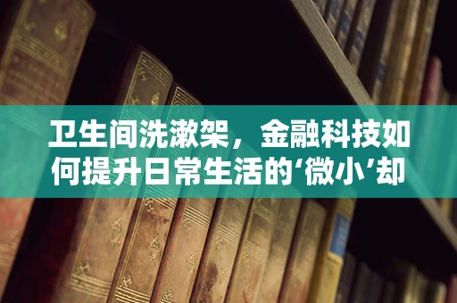卫生间洗漱架，金融科技如何提升日常生活的‘微小’却‘关键’的体验？