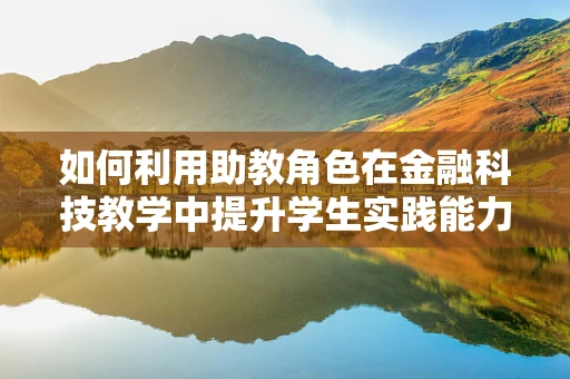 如何利用助教角色在金融科技教学中提升学生实践能力？
