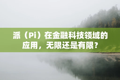 派（Pi）在金融科技领域的应用，无限还是有限？