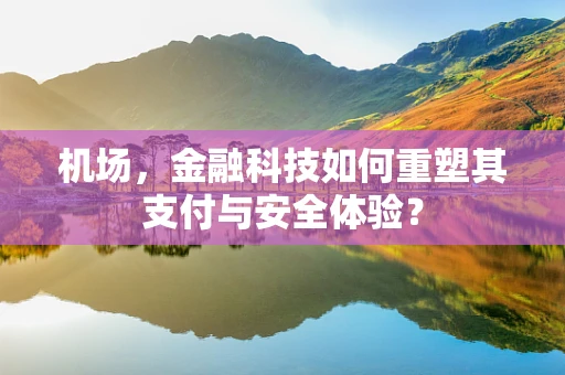机场，金融科技如何重塑其支付与安全体验？
