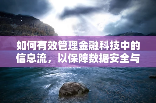 如何有效管理金融科技中的信息流，以保障数据安全与提升决策效率？