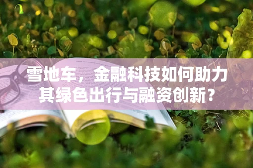 雪地车，金融科技如何助力其绿色出行与融资创新？