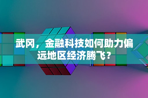 武冈，金融科技如何助力偏远地区经济腾飞？
