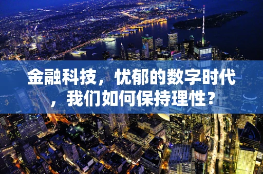 金融科技，忧郁的数字时代，我们如何保持理性？