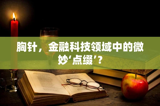 胸针，金融科技领域中的微妙‘点缀’？