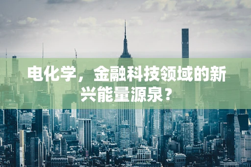 电化学，金融科技领域的新兴能量源泉？