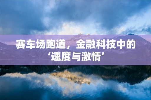 赛车场跑道，金融科技中的‘速度与激情’