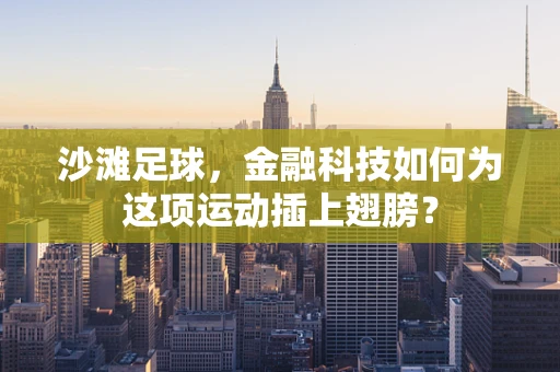 沙滩足球，金融科技如何为这项运动插上翅膀？