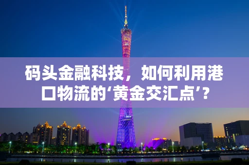 码头金融科技，如何利用港口物流的‘黄金交汇点’？