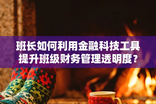 班长如何利用金融科技工具提升班级财务管理透明度？
