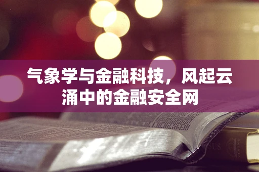 气象学与金融科技，风起云涌中的金融安全网