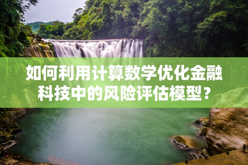 如何利用计算数学优化金融科技中的风险评估模型？