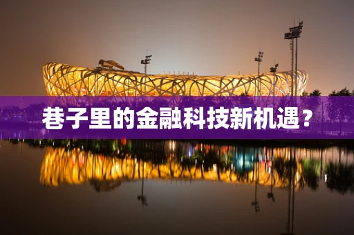 巷子里的金融科技新机遇？