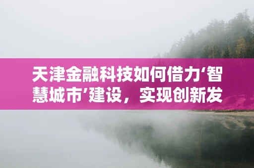 天津金融科技如何借力‘智慧城市’建设，实现创新发展？