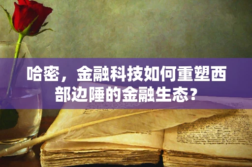 哈密，金融科技如何重塑西部边陲的金融生态？
