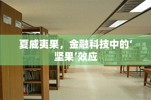 夏威夷果，金融科技中的‘坚果’效应
