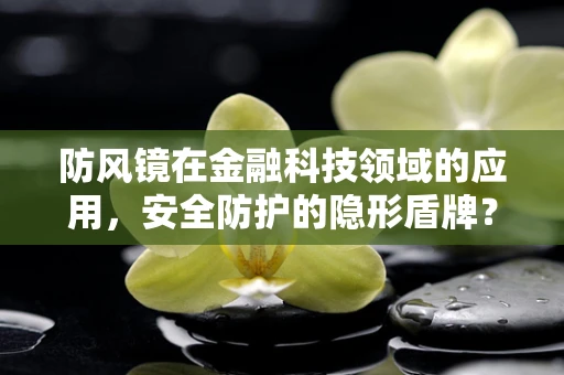 防风镜在金融科技领域的应用，安全防护的隐形盾牌？