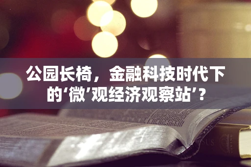 公园长椅，金融科技时代下的‘微’观经济观察站’？