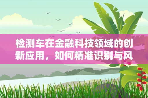 检测车在金融科技领域的创新应用，如何精准识别与风险控制？