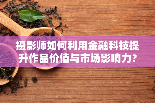摄影师如何利用金融科技提升作品价值与市场影响力？