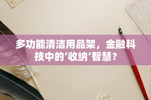 多功能清洁用品架，金融科技中的‘收纳’智慧？